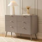 Dusklia - Hattie 6 Drawer Large Chest - Taupe