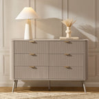 Dusklia - Hattie 6 Drawer Large Chest - Taupe