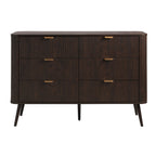 Dusklia - Hattie 6 Drawer Large Chest - Walnut