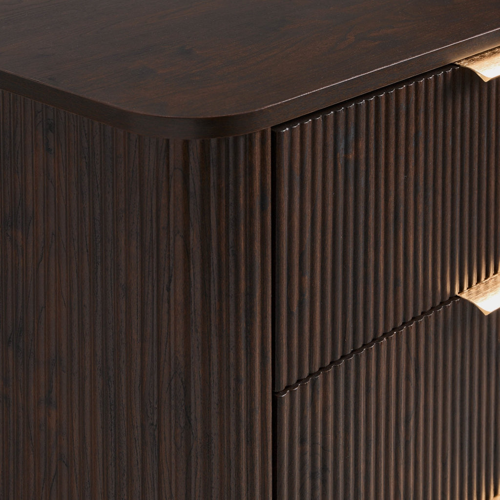 Dusklia - Hattie 6 Drawer Large Chest - Walnut