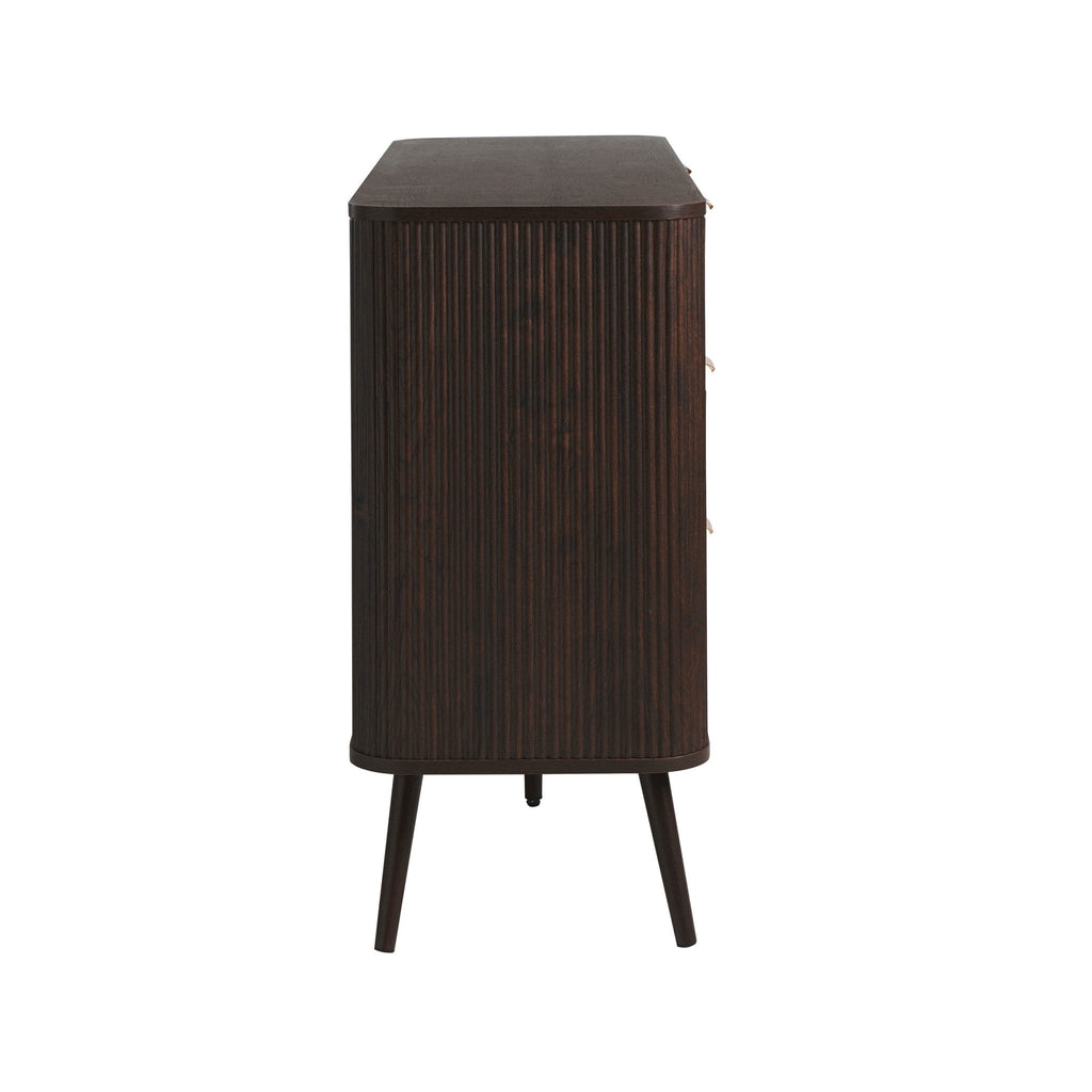 Dusklia - Hattie 6 Drawer Large Chest - Walnut