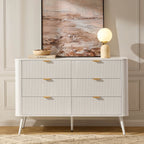Dusklia - Hattie 6 Drawer Large Chest - Warm White