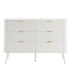 Dusklia - Hattie 6 Drawer Large Chest - Warm White