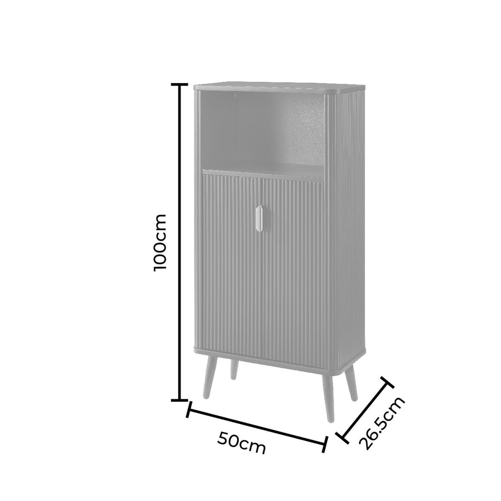 Dusklia - Hattie Bathroom Storage Cabinet - Black
