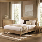 Dusklia - Hattie Bed Frame - Light Wood