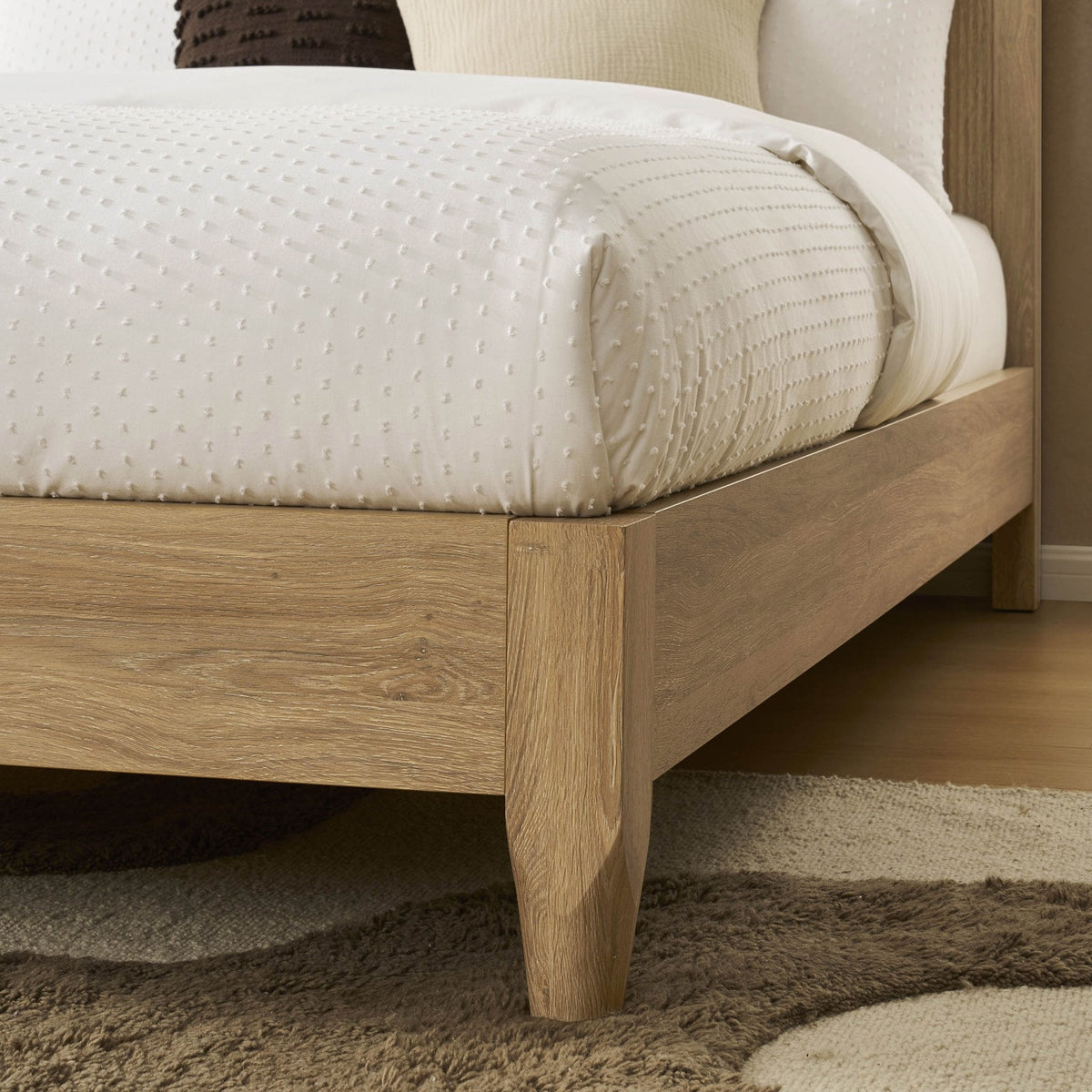 Dusklia - Hattie Bed Frame - Light Wood
