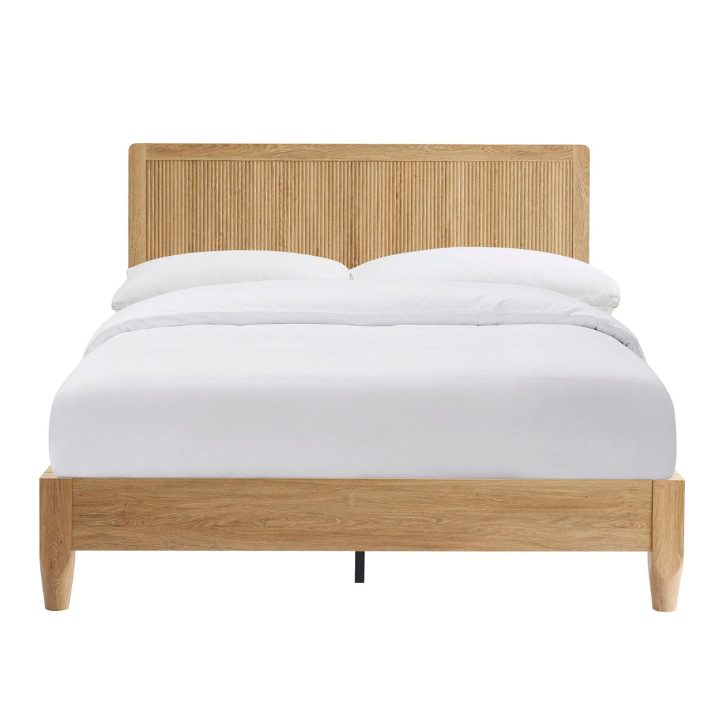 Dusklia - Hattie Bed Frame - Light Wood