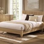 Dusklia - Hattie Bed Frame - Light Wood