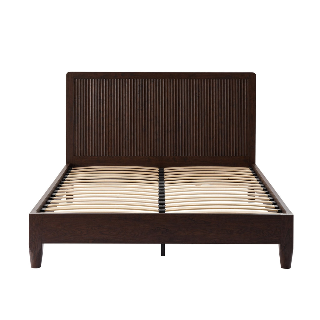 Dusklia - Hattie Bed Frame - Wood Walnut