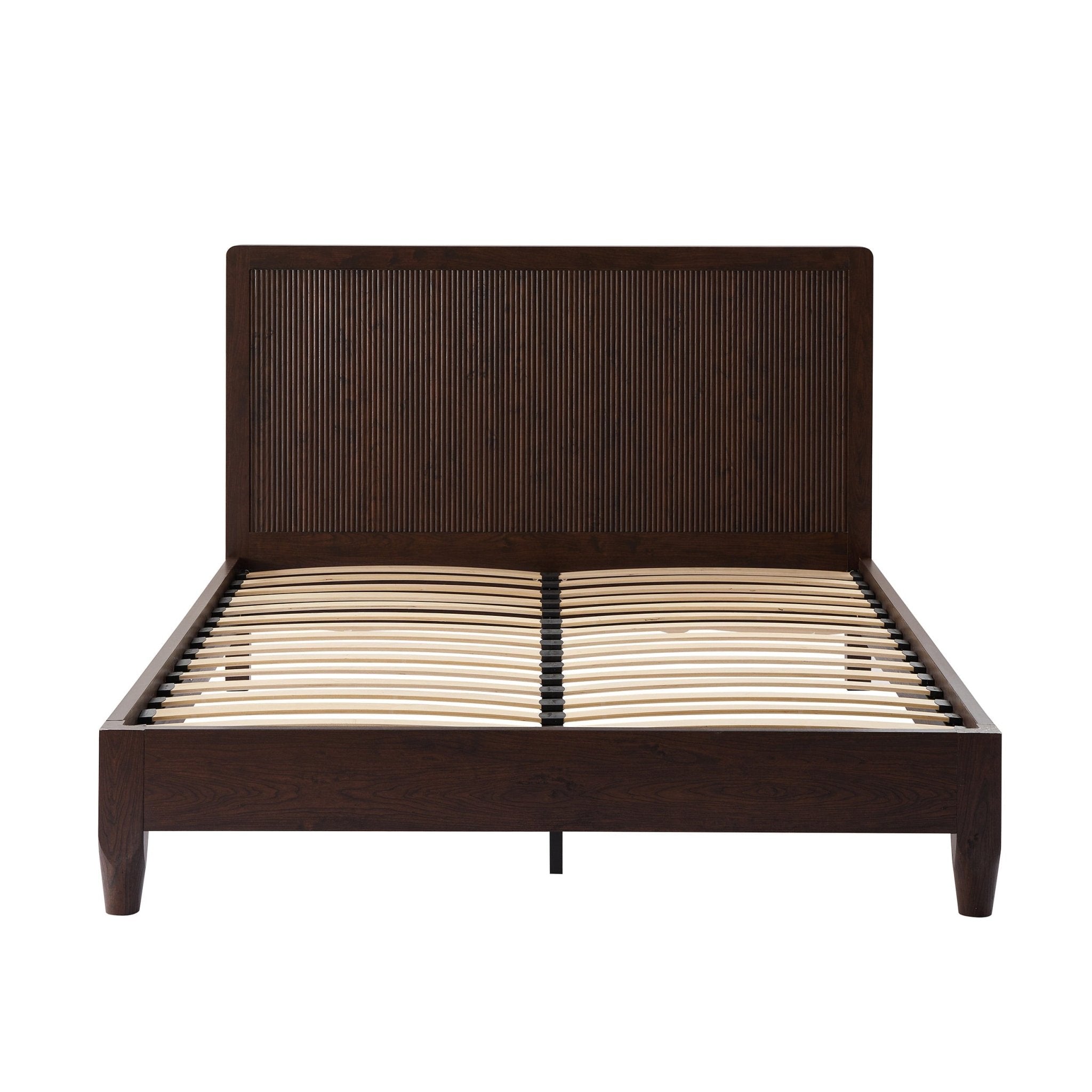 Dusklia - Hattie Bed Frame - Wood Walnut