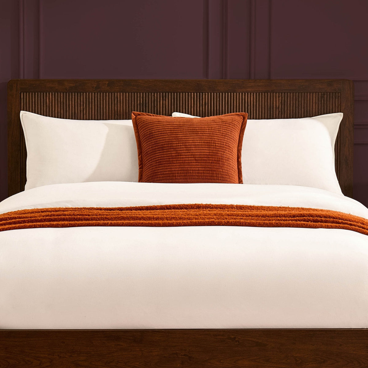 Dusklia - Hattie Bed Frame - Wood Walnut