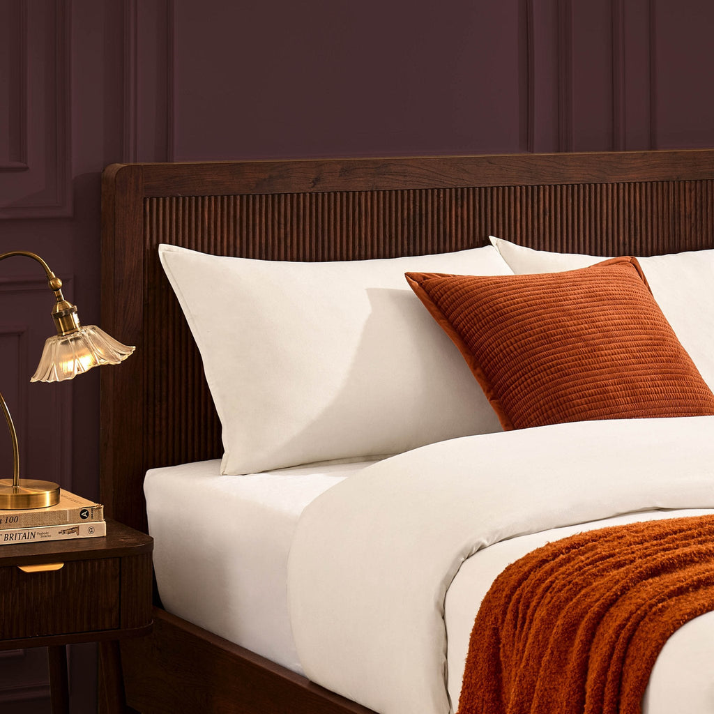 Dusklia - Hattie Bed Frame - Wood Walnut