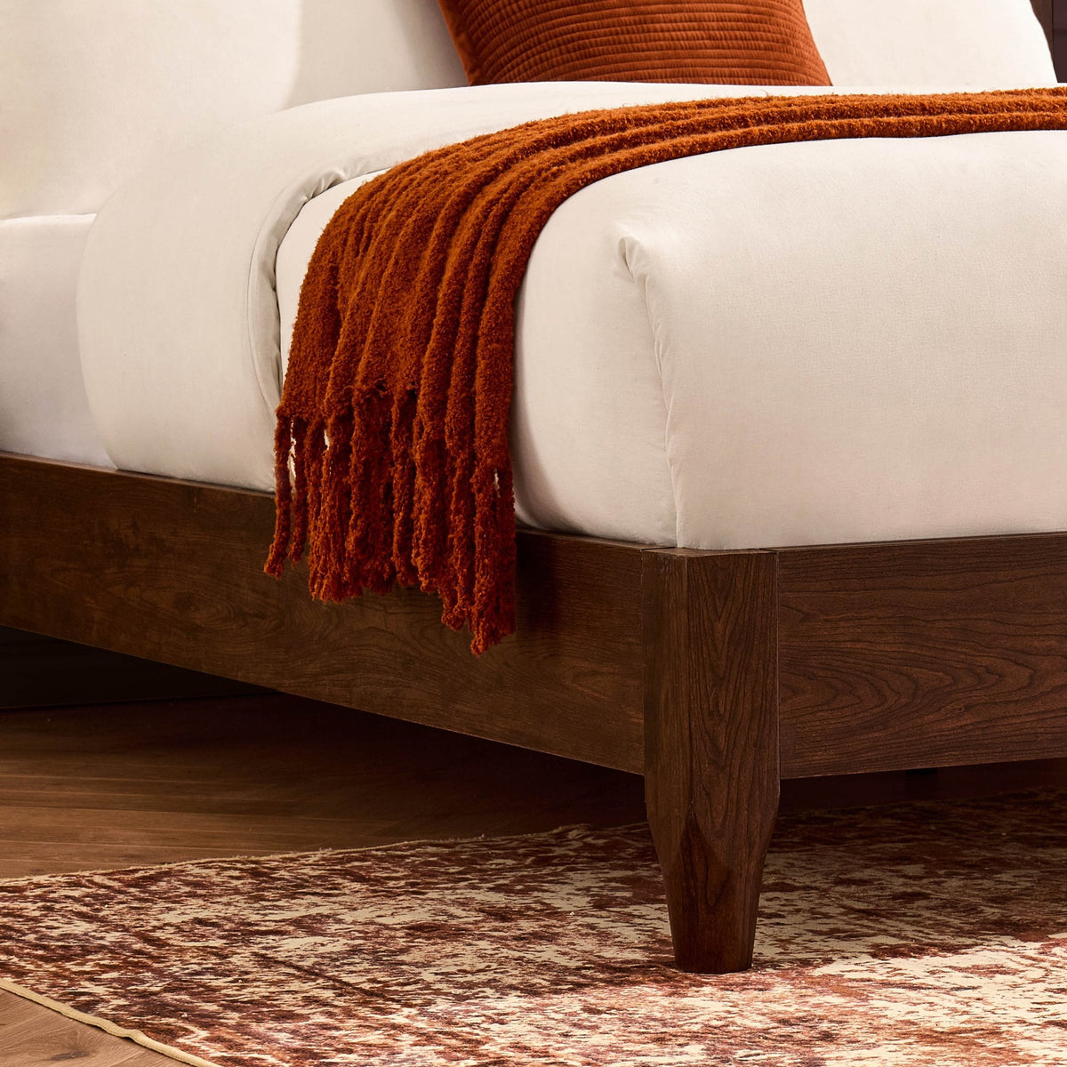 Dusklia - Hattie Bed Frame - Wood Walnut