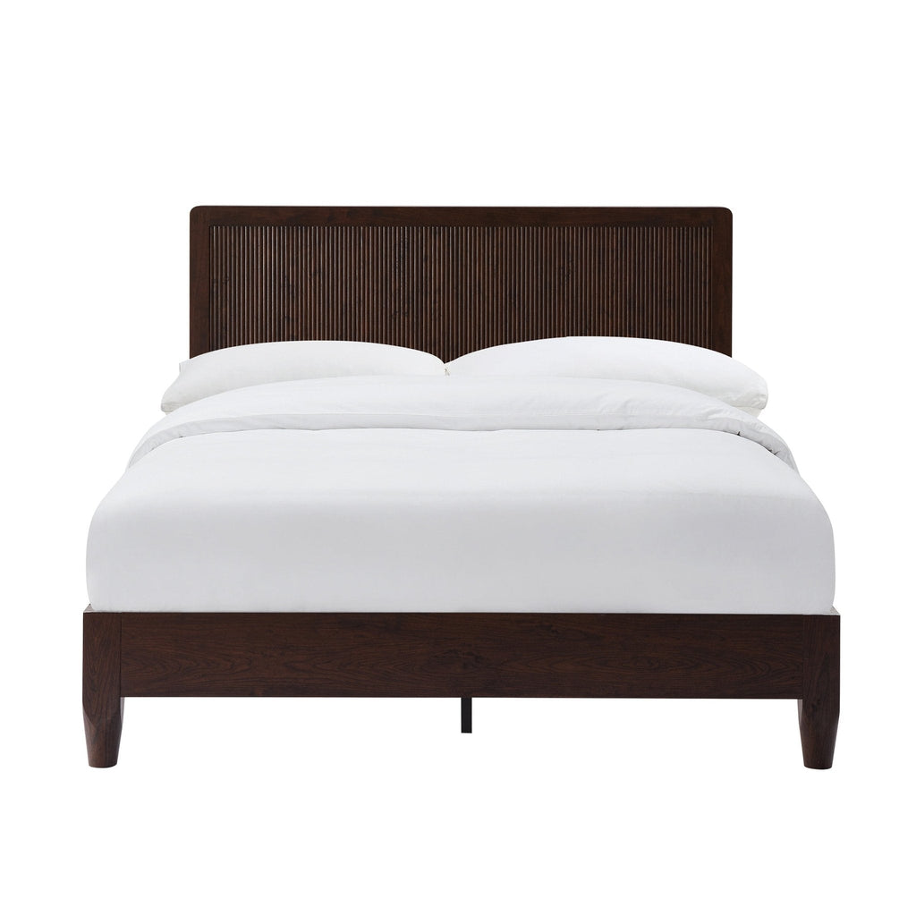 Dusklia - Hattie Bed Frame - Wood Walnut