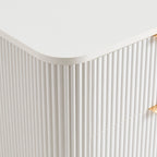 Dusklia - Hattie 2 Drawer Bedside Table - Warm White