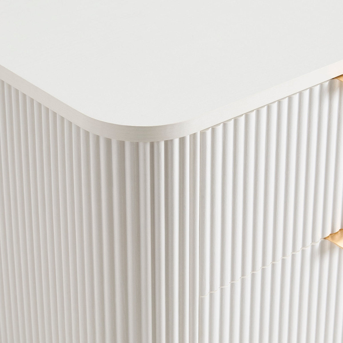 Dusklia - Hattie 2 Drawer Bedside Table - Warm White