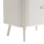 Dusklia - Hattie 2 Drawer Bedside Table - Warm White