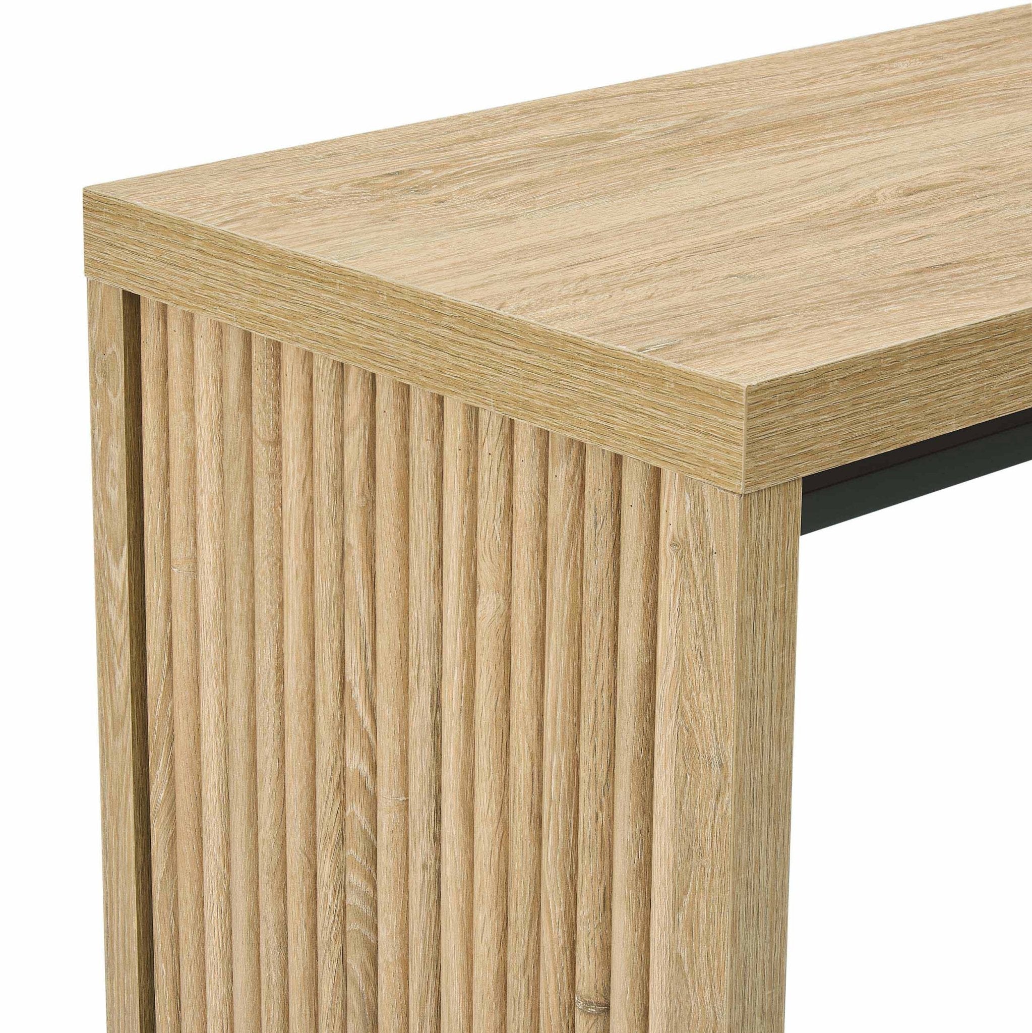 Dusklia - Hattie Breakfast Bar - Light Wood