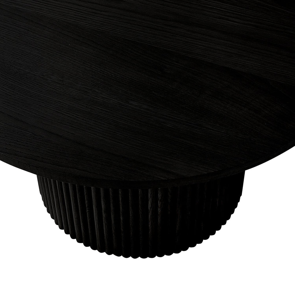 Dusklia - Hattie Round Pedestal Coffee Table - Black