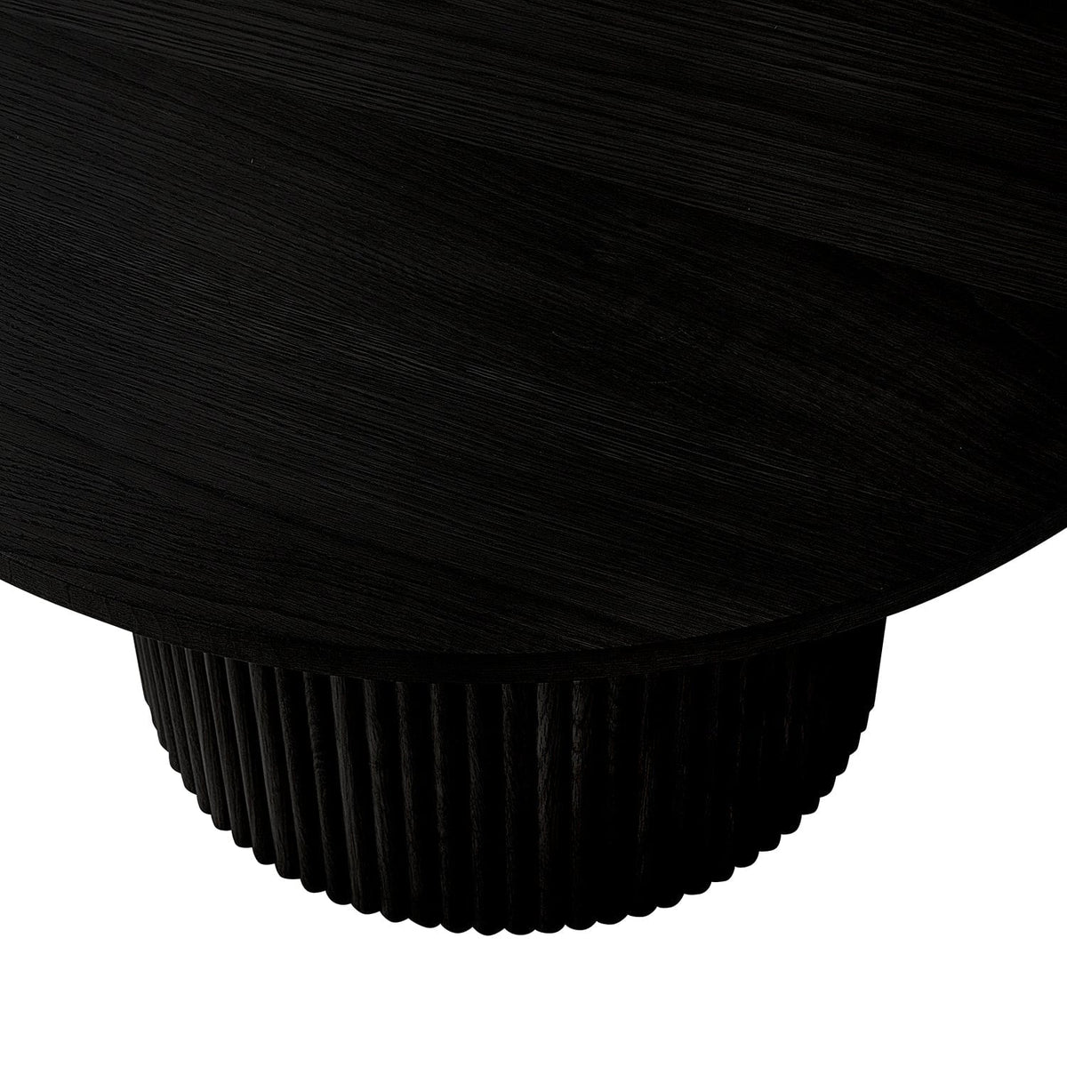Dusklia - Hattie Round Pedestal Coffee Table - Black