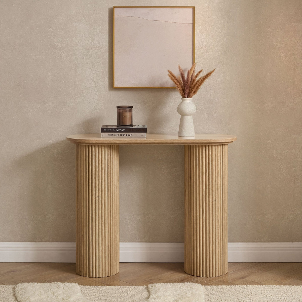 Dusklia - Hattie Console Table - Light Wood