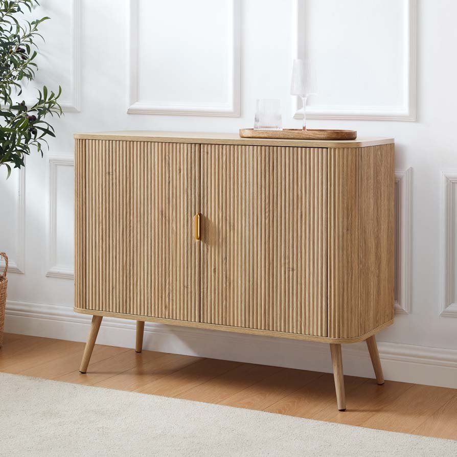 Dusklia - Hattie 2 Door Sideboard - Light Wood