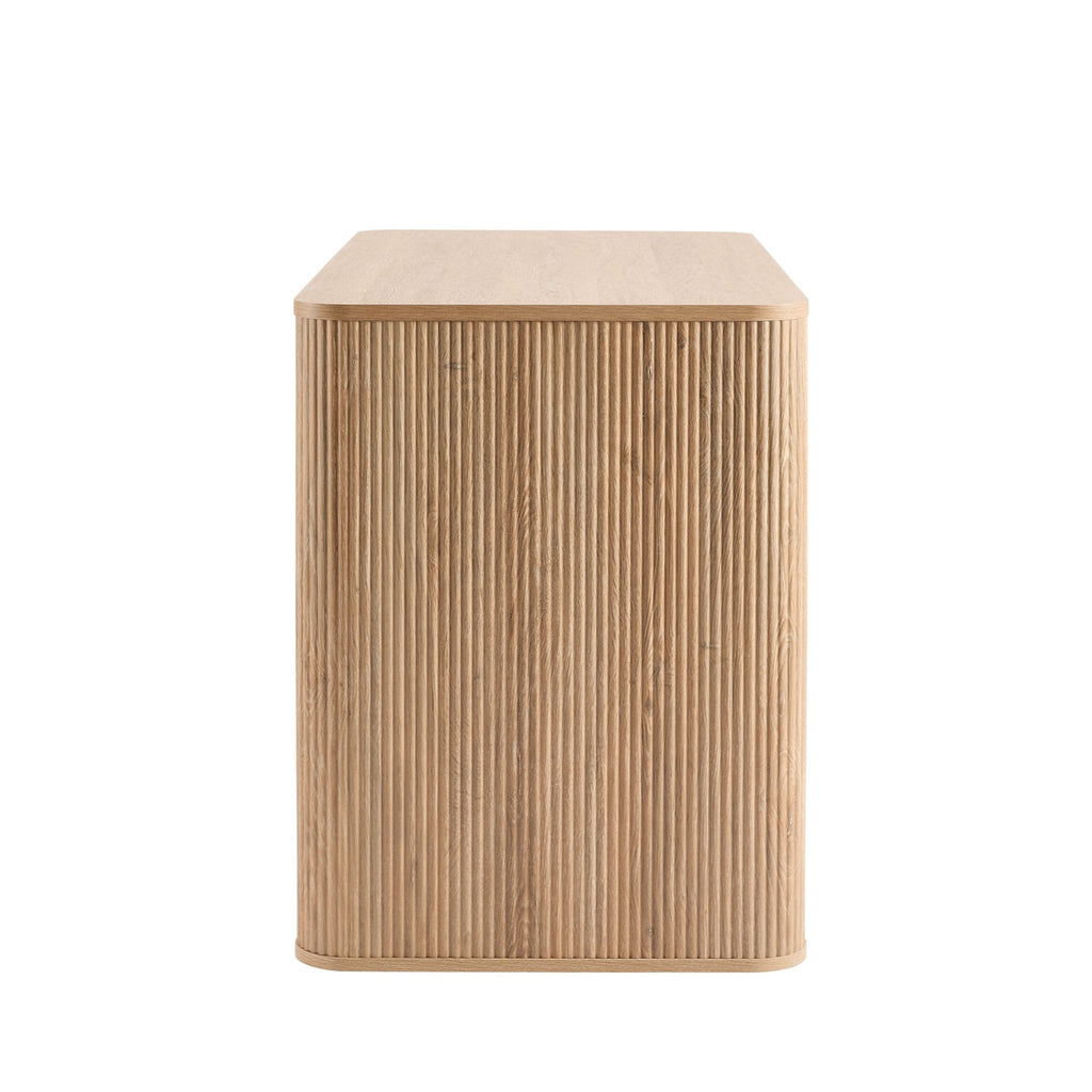 Dusklia - Hattie Large Dressing Table with Drawers  - Light Wood