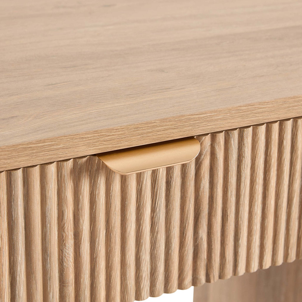 Dusklia - Hattie Large Dressing Table with Drawers  - Light Wood
