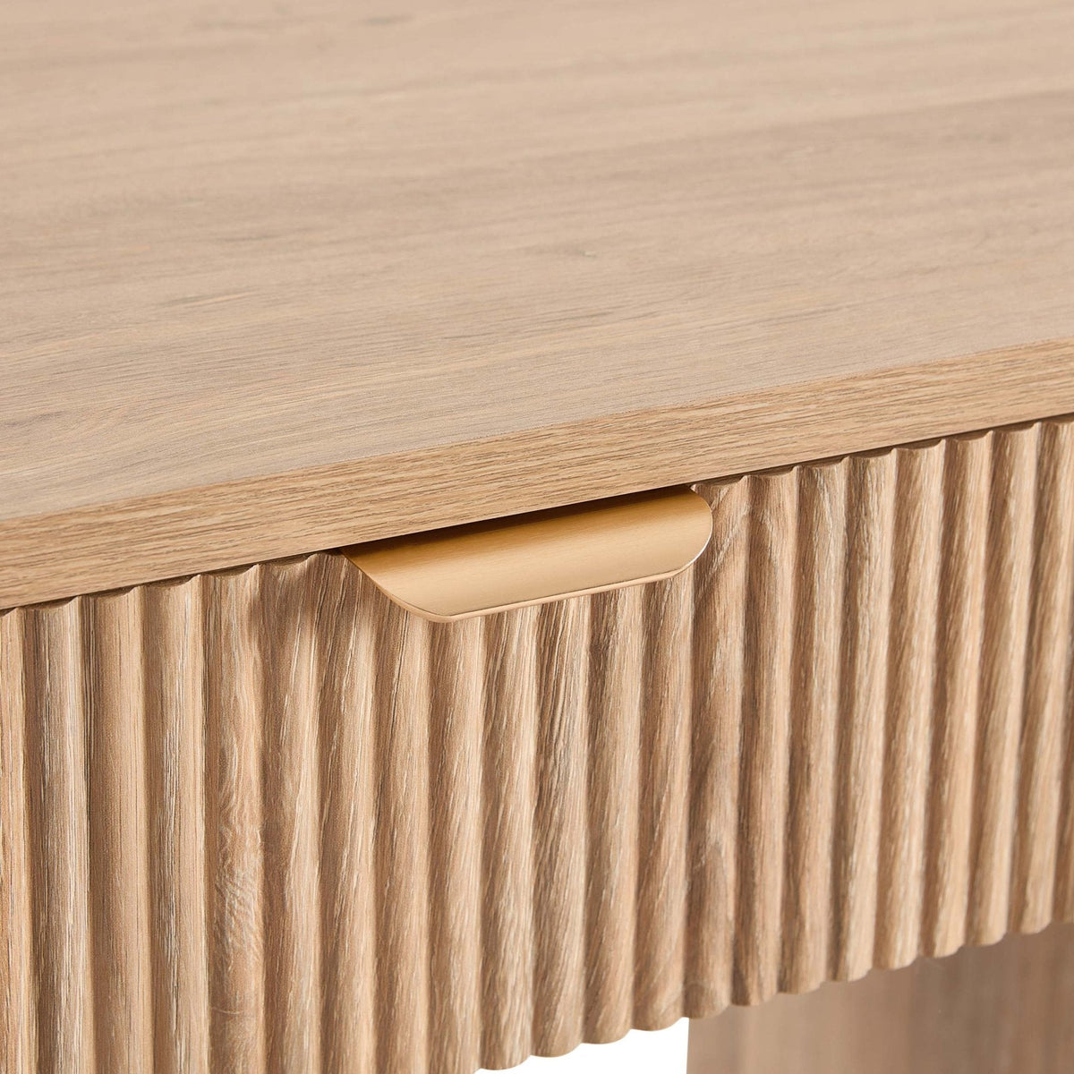 Dusklia - Hattie Large Dressing Table with Drawers  - Light Wood