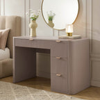 Dusklia - Hattie Large Dressing Table with Drawers - Taupe
