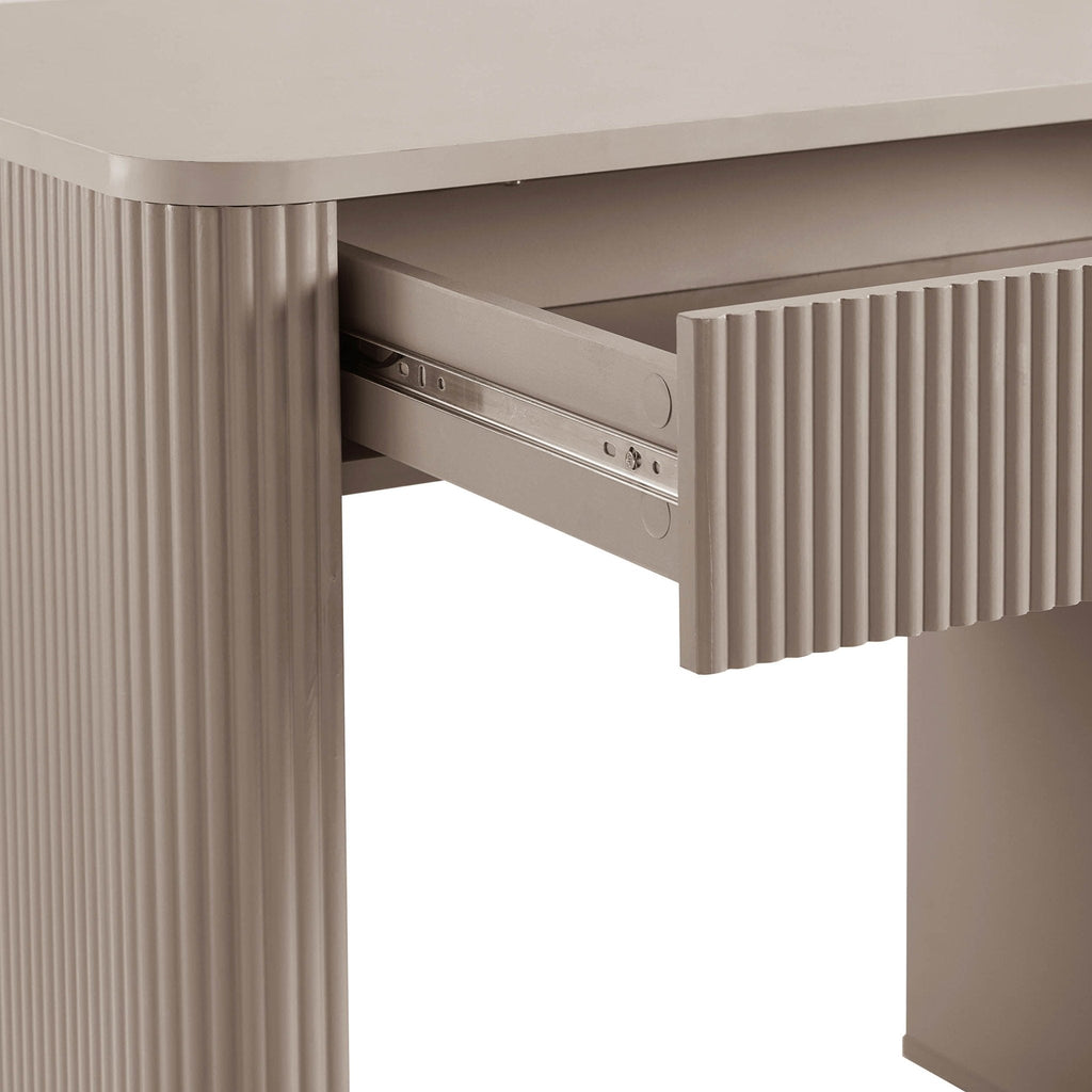 Dusklia - Hattie Large Dressing Table with Drawers - Taupe