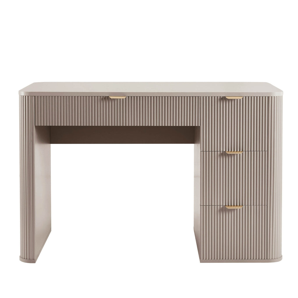 Dusklia - Hattie Large Dressing Table with Drawers - Taupe