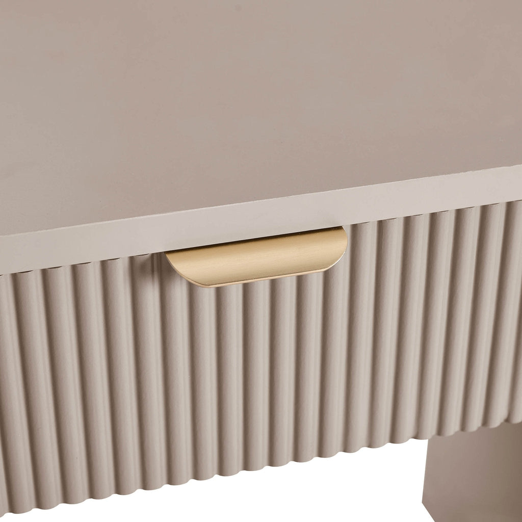 Dusklia - Hattie Large Dressing Table with Drawers - Taupe