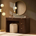 Dusklia - Hattie Large Dressing Table with Drawers - Walnut
