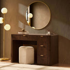 Dusklia - Hattie Large Dressing Table with Drawers - Walnut