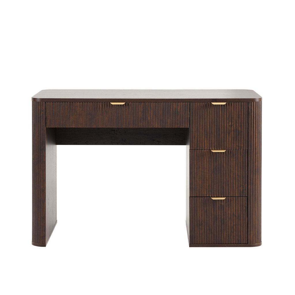 Dusklia - Hattie Large Dressing Table with Drawers - Walnut