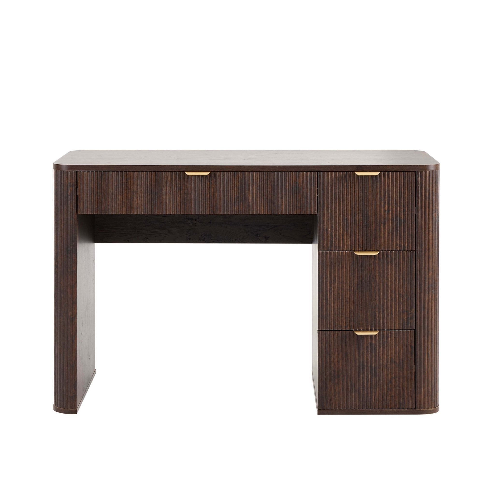 Dusklia - Hattie Large Dressing Table with Drawers - Walnut