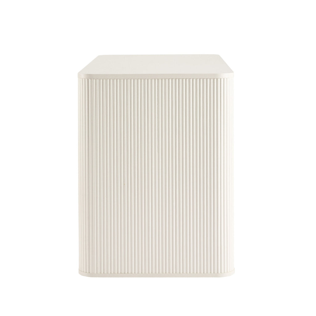 Dusklia - Hattie Large Dressing Table with Drawers - Warm White