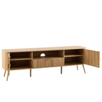 Dusklia - Hattie Large TV Unit for TVs up to 75- Light Wood