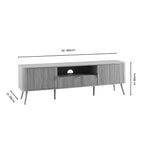 Dusklia - Hattie Large TV Unit for TVs up to 75- Light Wood