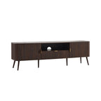 Dusklia - Hattie Large TV Unit for TVs up to 75- Walnut