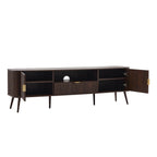 Dusklia - Hattie Large TV Unit for TVs up to 75- Walnut