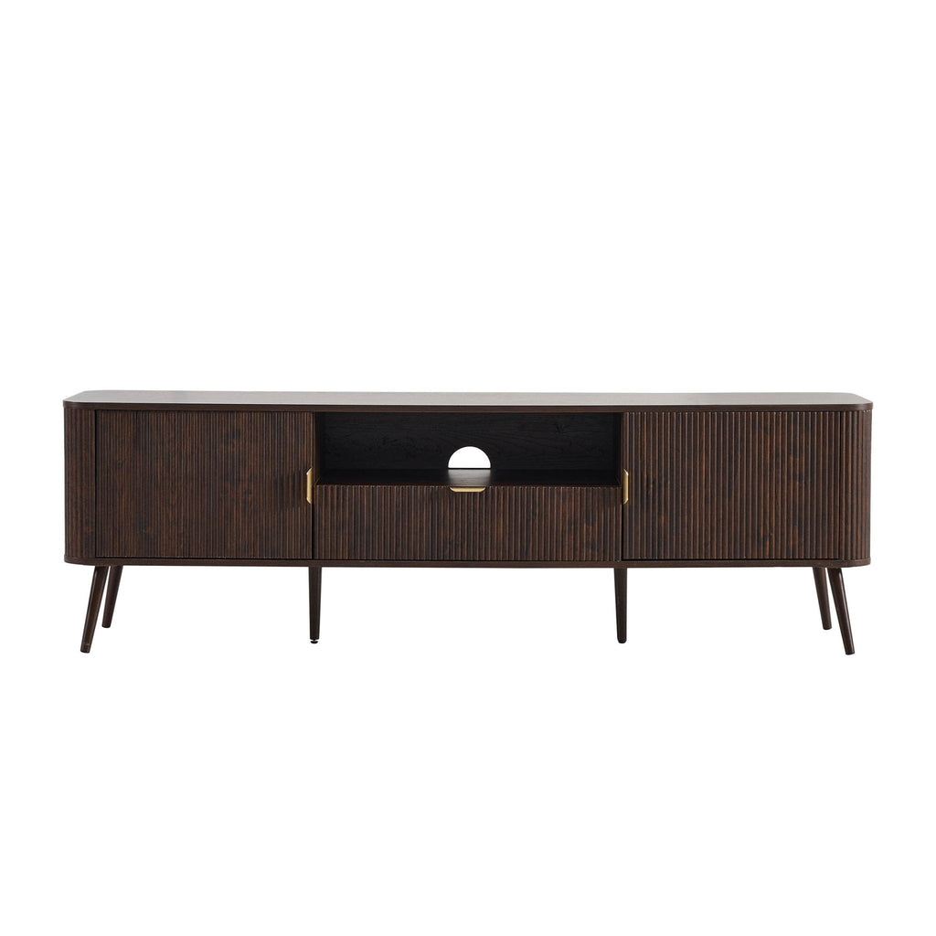 Dusklia - Hattie Large TV Unit for TVs up to 75- Walnut