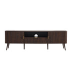 Dusklia - Hattie Large TV Unit for TVs up to 75- Walnut