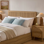 Dusklia - Hattie Ottoman Storage Bed - Light Wood