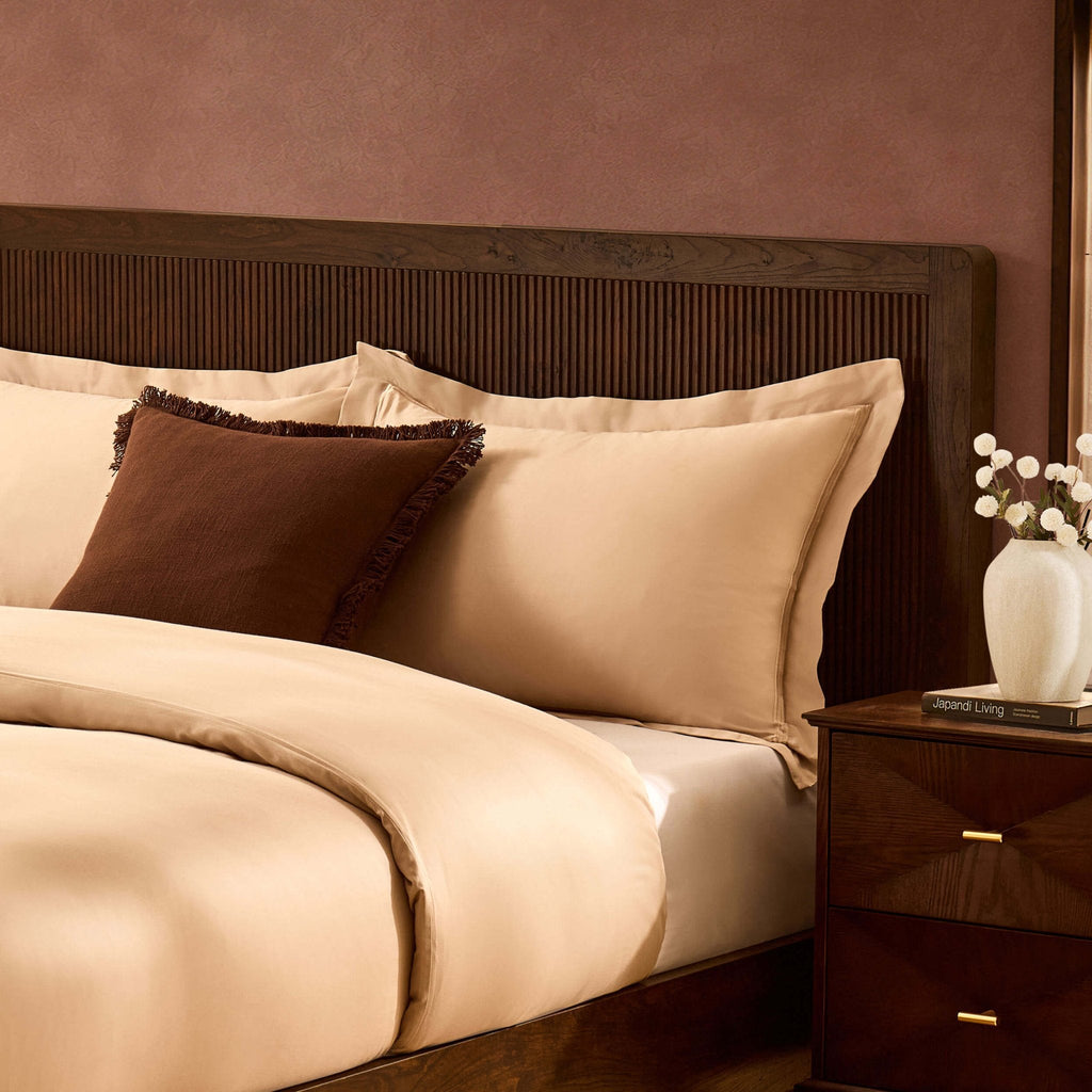 Dusklia - Hattie Ottoman Storage Bed - Wood Walnut