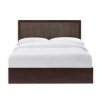 Dusklia - Hattie Ottoman Storage Bed - Wood Walnut