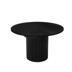 Dusklia - Hattie Oval Extendable 4-6 Seater Dining Table - Black