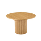 Dusklia - Hattie Oval Extendable 4-6 Seater Dining Table - Light Wood