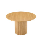 Dusklia - Hattie Oval Extendable 4-6 Seater Dining Table - Light Wood